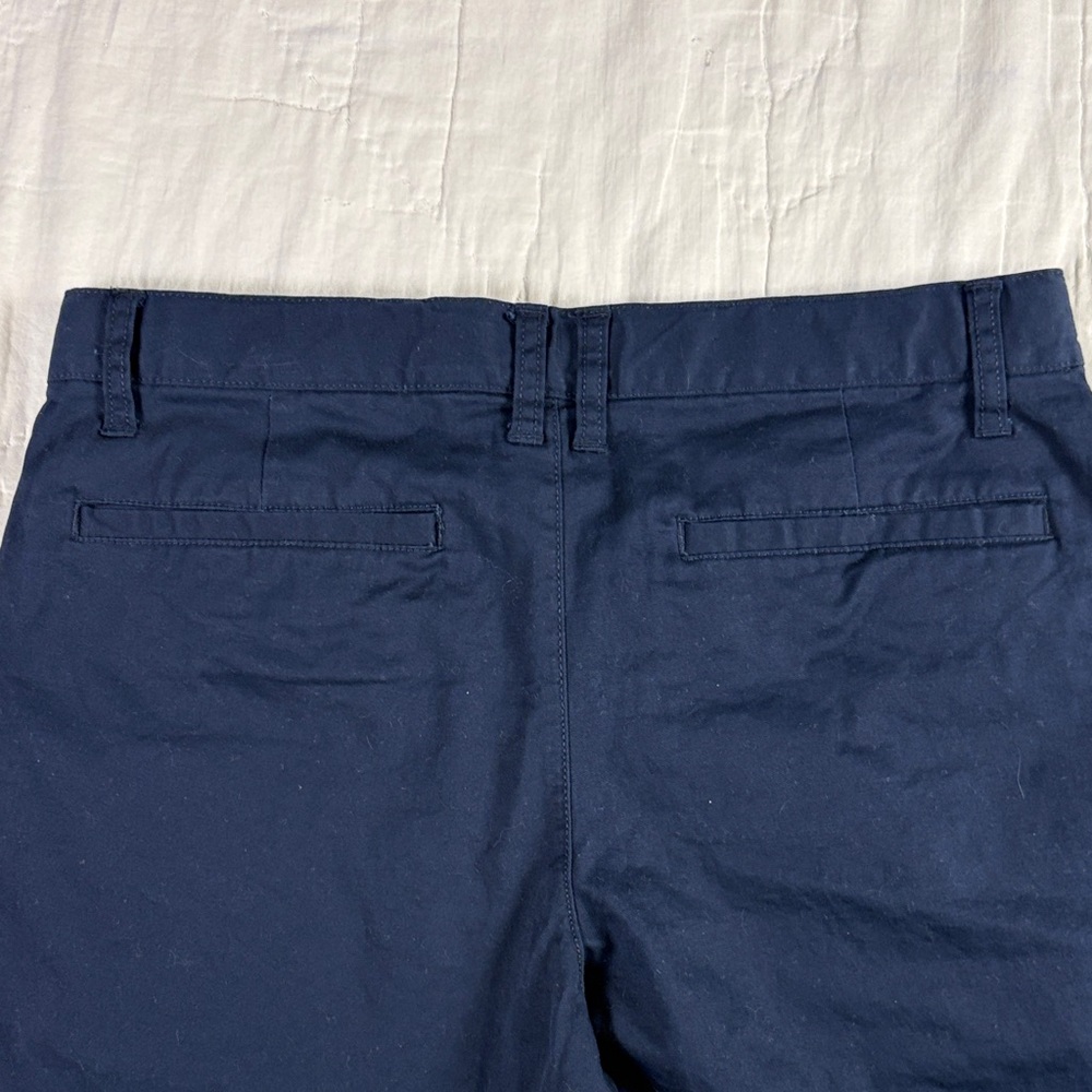 Cat & Jack Boys Navy Blue School Uniform‎ Chino Shorts Size 16 Adjustable Waist - Picture 7 of 9